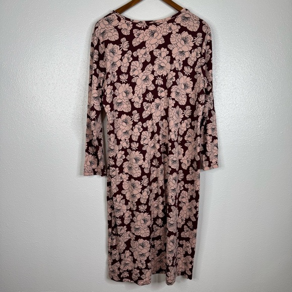 Lands’ End Floral Pima Cotton Midi Dress Size Xlarge - Picture 2 of 6